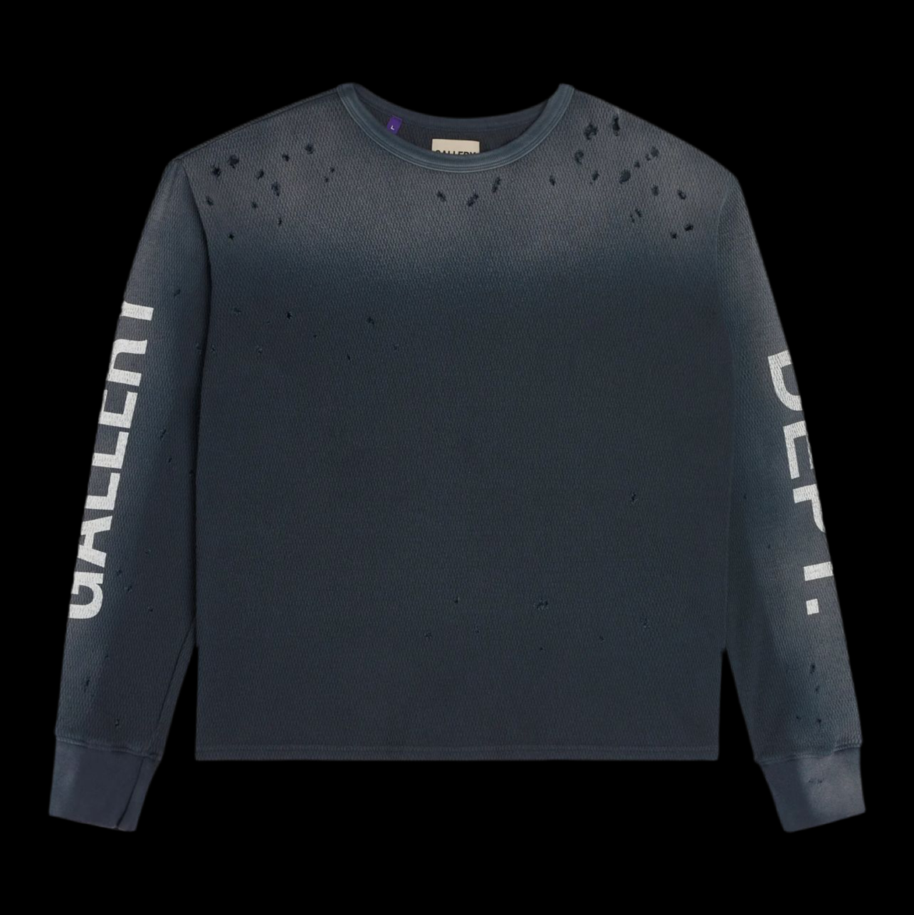Sweat Gallery Dept. T-shirt Distressed Waffle Logo Thermal Shirt