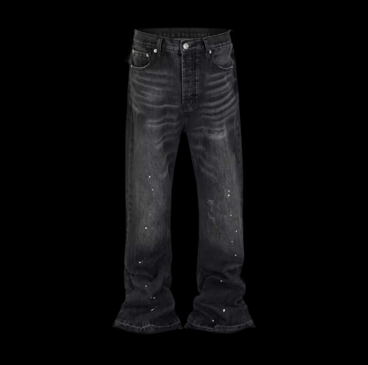 Black retro jeans