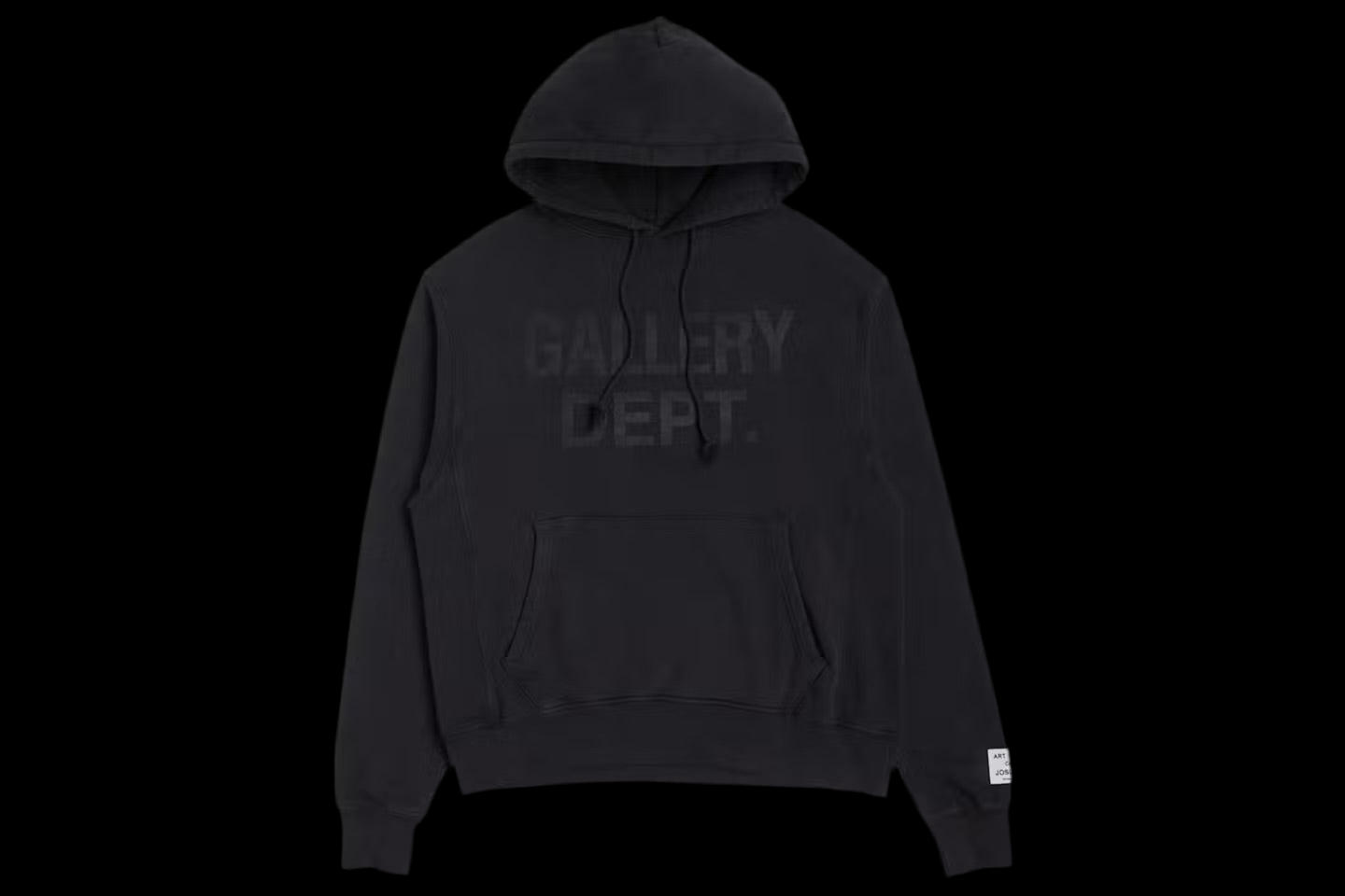 Sweat à capuche zippé Gallery Dept. Sweat à capuche Center Logo Noir