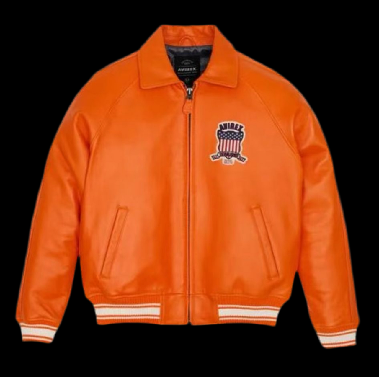 AVIREX icon jacket orange